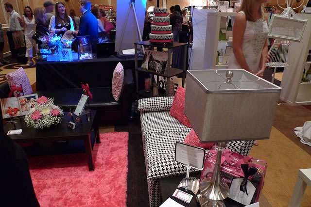 pink black and white wedding by decadent